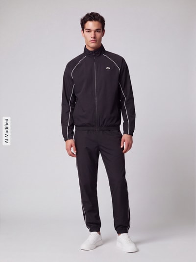 Lacoste Sport Regular Fit Trainingshose mit Logo-Patch Black 1