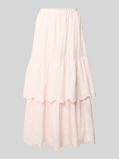 DAISY STREET Maxirock mit Stufenvolants Modell 'ZEFIR' Rosa 1