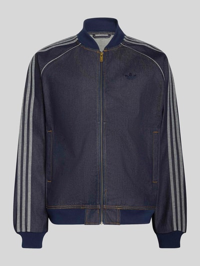 adidas Originals Loose Fit Jeansjacke aus reiner Baumwolle mit Logo-Stitching Jeansblau 2