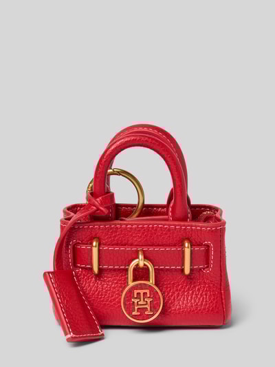 Tommy Hilfiger Miniatuurtas in een set met sleutelhanger van echt leer Rood - 1