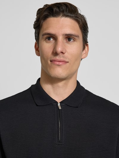 MCNEAL Poloshirt mit kurzem Reißverschluss Black 3