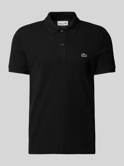 Lacoste Koszulka polo o kroju slim fit z czystej bawełny Czarny 2