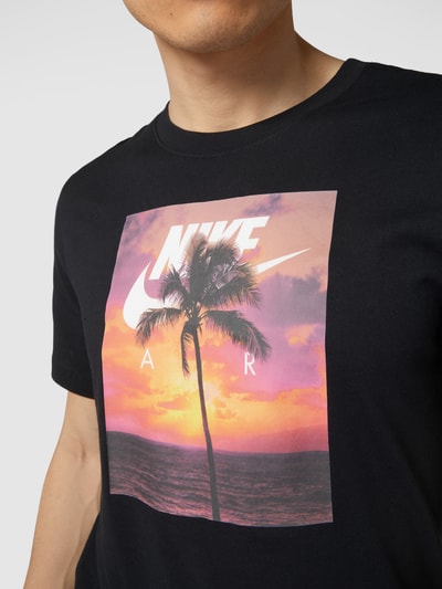 Nike T-shirt z bawełny Czarny 3