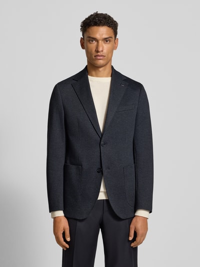 HECHTER PARIS Regular fit 2-knoops colbert met reverskraag Blauw - 4