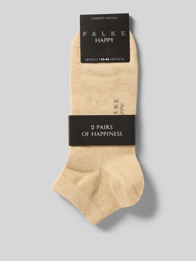 FALKE Sneaker-Socken mit geripptem Abschluss im 2er-Pack Sand Melange 3