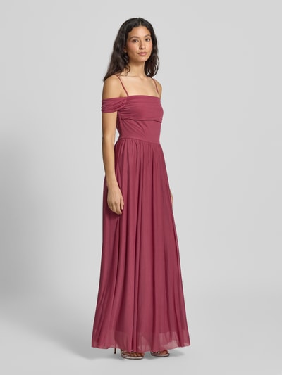 GUIDO MARIA KRETSCHMER WOMAN Abendkleid mit Spaghettiträgern Modell 'Elia' Altrosa 4