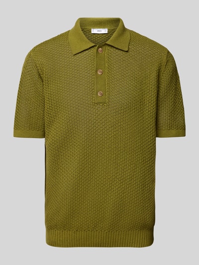 Mango Regular Fit Poloshirt mit Knopfleiste Modell 'LIBRE' Gruen 2