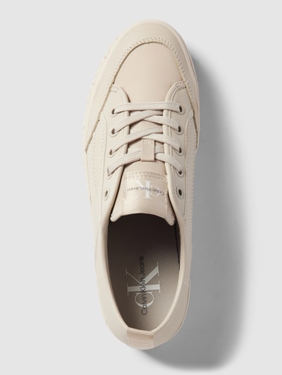 Calvin Klein Jeans Plateau-Sneaker mit Label-Print  Modell 'VULC' Beige 4