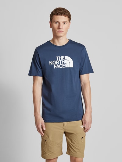 The North Face T-Shirt mit Label-Print Modell 'EASY' Dunkelblau 4