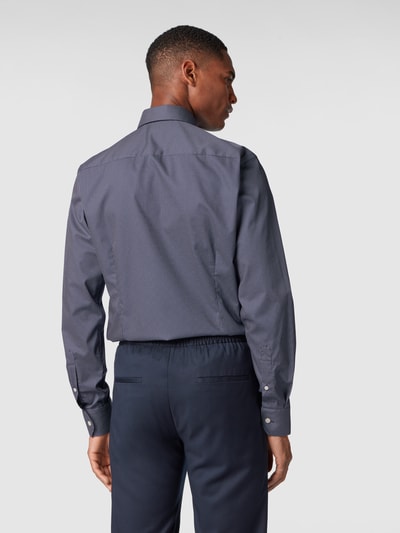 Eton Slim fit zakelijk overhemd van twill  Marineblauw - 5