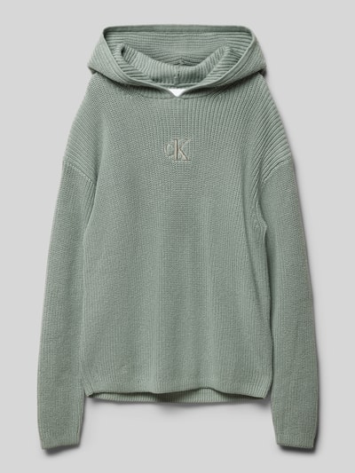 Calvin Klein Jeans Hoodie mit Strukturmuster Schilf 1