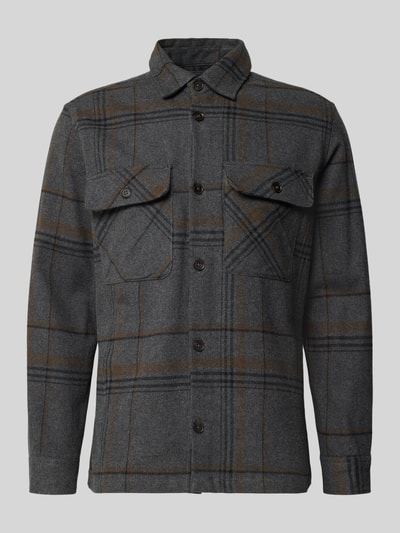 Jack & Jones Premium Freizeithemd mit Knopfleiste Modell 'RAYLE' Anthrazit 2