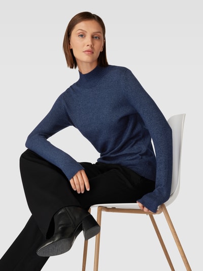 Montego Sweter z dzianiny ze stójką Ciemnoniebieski 3