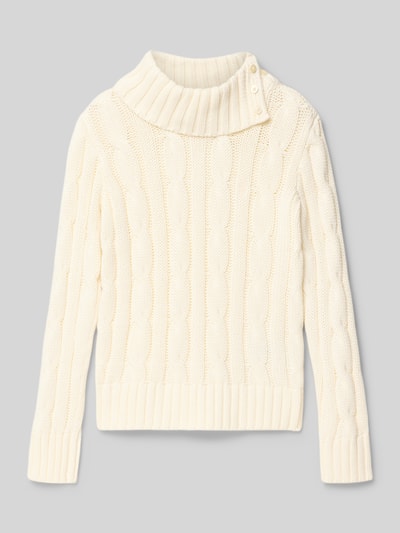 Polo Ralph Lauren Teens Gebreide pullover met ribboorden Offwhite - 1