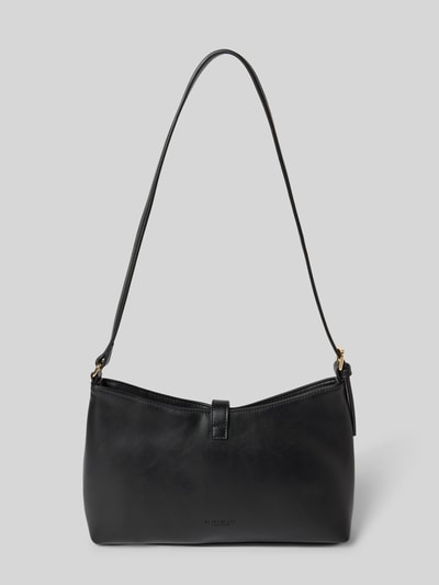 Seidenfelt Handtasche mit Klickverschluss Modell 'LILLA' Black 4
