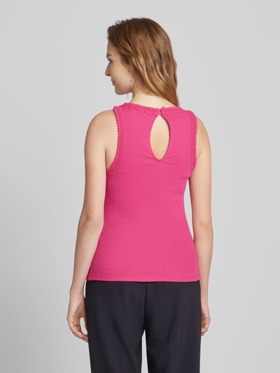 Vila Tanktop mit Häkelspitze Modell 'BABIA' Pink 5