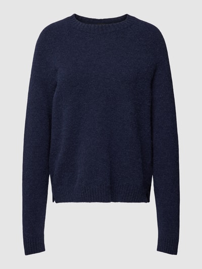 BOSS Gebreide pullover met ronde hals, model 'Febisan' Marineblauw - 2