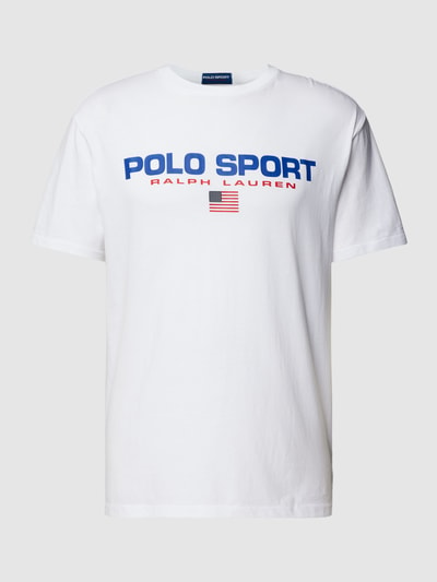 Polo Sport T-shirt z nadrukiem z logo Biały 2