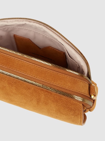 Les Visionnaires Crossbodytas van suède, model 'Emily' Cognac - 7