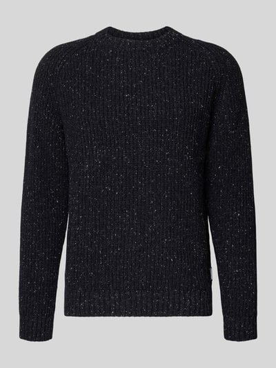 Armedangels Regular Fit Strickpullover aus Baumwoll-Woll-Mix Modell 'KIAANO' Black 2