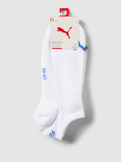 Puma Sneakersocken mit Label-Details im 3er-Pack Weiss 3