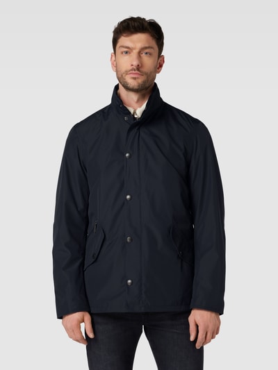 Barbour Jas met opstaande kraag Marineblauw - 4