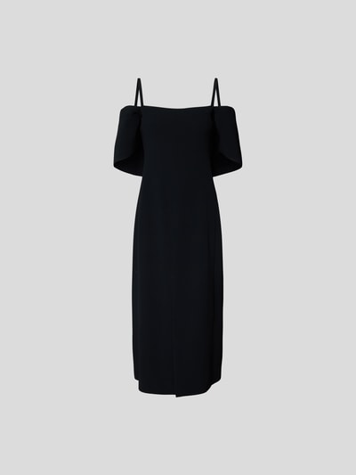 Victoria Beckham Midikleid mit Carmen-Ausschnitt Black 2