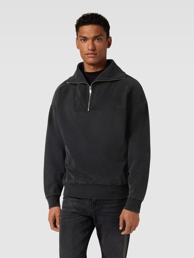 Drykorn Sweatshirt met opstaande kraag, model 'ELIANO' Antraciet - 4