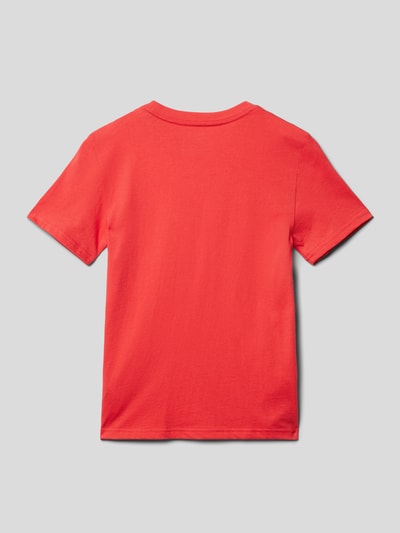 Polo Ralph Lauren Teens T-shirt met labelstitching Terracotta - 3