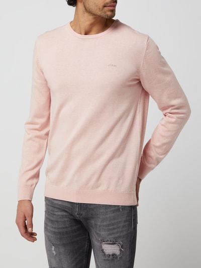 s.Oliver RED LABEL Pullover aus Baumwolle  Rosa Melange 4