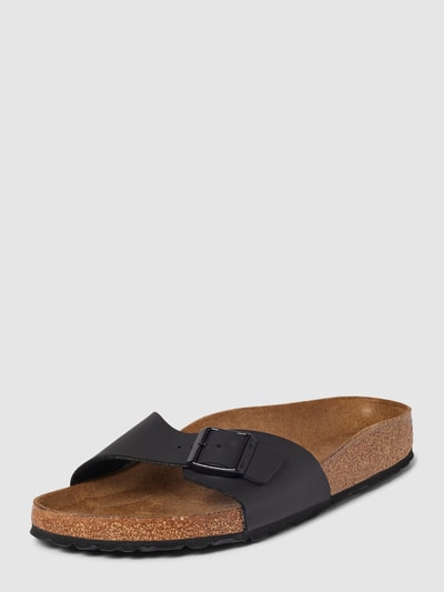 Birkenstock Slides mit Dornschließe Modell 'MADRID' Black 2