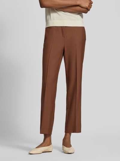 Marella Straight Fit Hose aus reiner Schurwolle Modell 'Luggioso' Hellbraun 4