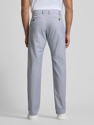 Christian Berg Men Regular Fit Chino mit Strukturmuster Bleu 5