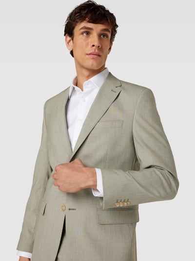 HECHTER PARIS Slim fit colbert met paspelzak op de borst Lichtgroen - 3