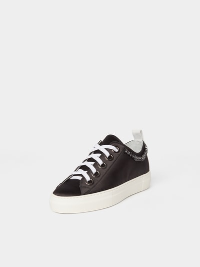 N°21 Satin-Sneaker Black 1