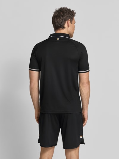 BOSS Green Regular Fit Poloshirts mit Kontrastdetails Black 5