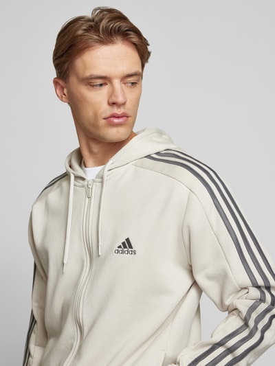 ADIDAS SPORTSWEAR Sweatjacke mit Logo-Stitching Sand 3