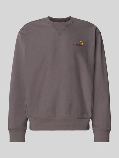 Carhartt Work In Progress Sweatshirt mit Rundhalsausschnitt Dunkelgrau 2