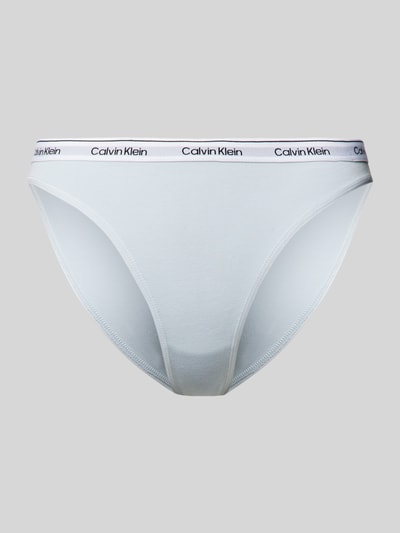 Calvin Klein Underwear Slipy z paskiem z logo Jasnoniebieski 1