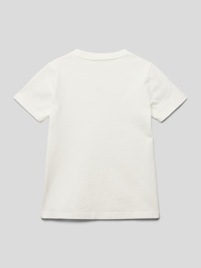 Polo Ralph Lauren Kids T-shirt met labelstitching Offwhite - 3