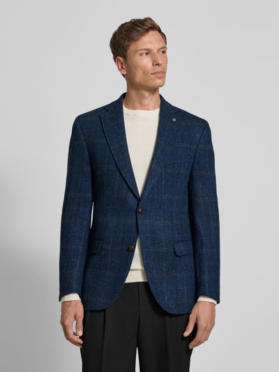 Carl Gross Harris Tweed colbert van scheerwol, model 'Theo' Blauw - 4