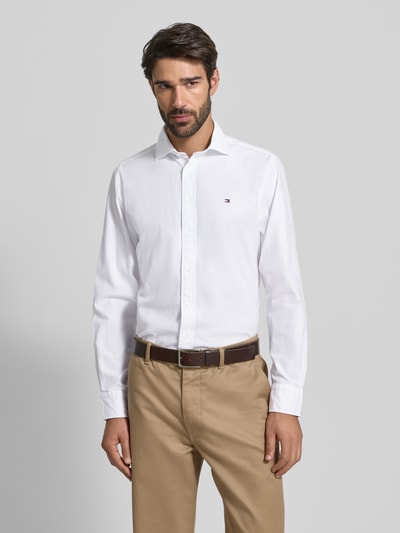 Tommy Hilfiger Regular fit zakelijk overhemd van puur katoen  Wit - 4