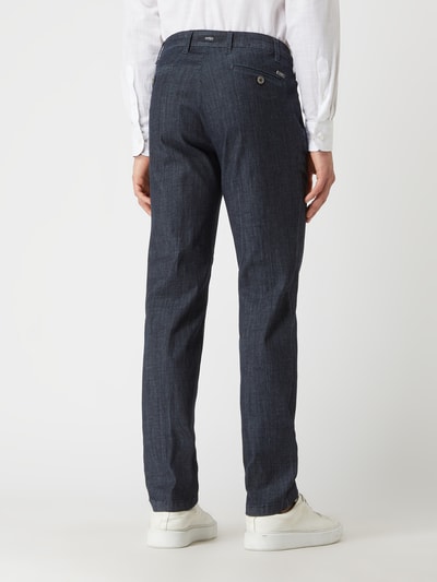 Eurex By Brax Regular fit broek met stretch, model 'John' Donkerblauw - 5