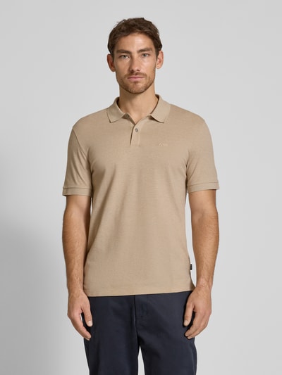 BOSS Koszulka polo o kroju regular fit z czystej bawełny model ‘PALLAS’ Piaskowy 4