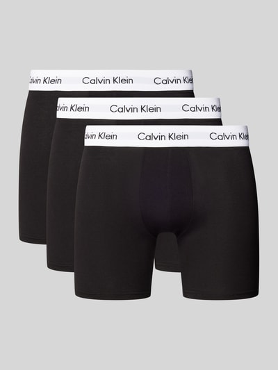 Calvin Klein Underwear Trunks mit Logo-Bund im 3er-Pack Black 1