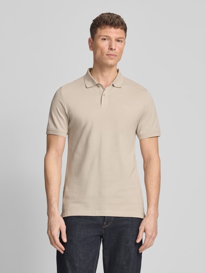 s.Oliver RED LABEL Koszulka polo z czystej bawełny o kroju regular fit Beżowy 4