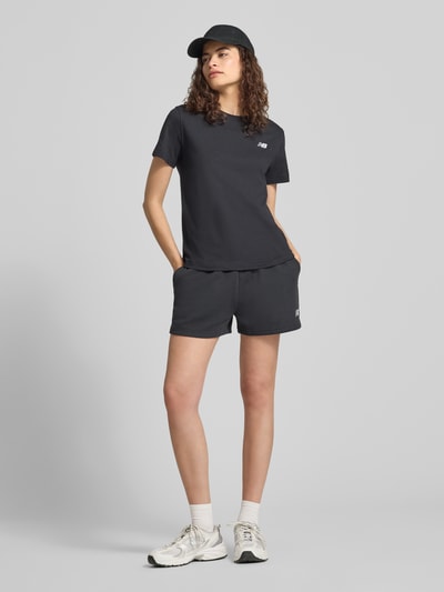 New Balance Sweatshorts mit Label-Stitching Black 1