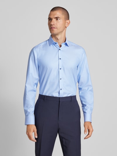 OLYMP Level Five Body fit zakelijk overhemd met kentkraag, model 'Taviano' Bleu - 4
