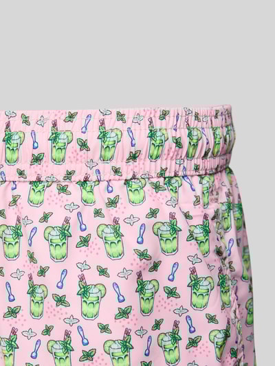 MC2 Saint Barth Zwembroek met elastische band, model 'LIGHTING MICRO FANTASY' Roze - 3