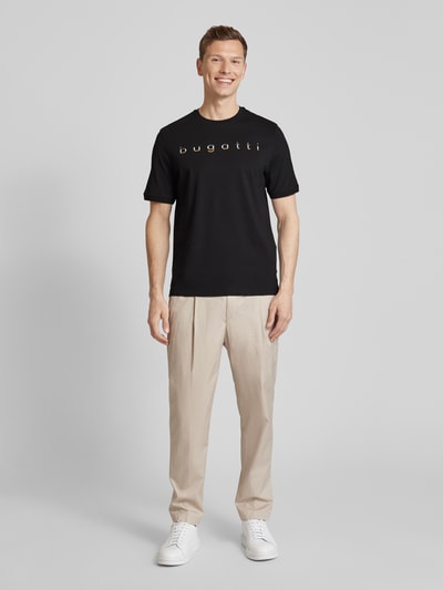 bugatti T-Shirt mit Logo-Print Black 1